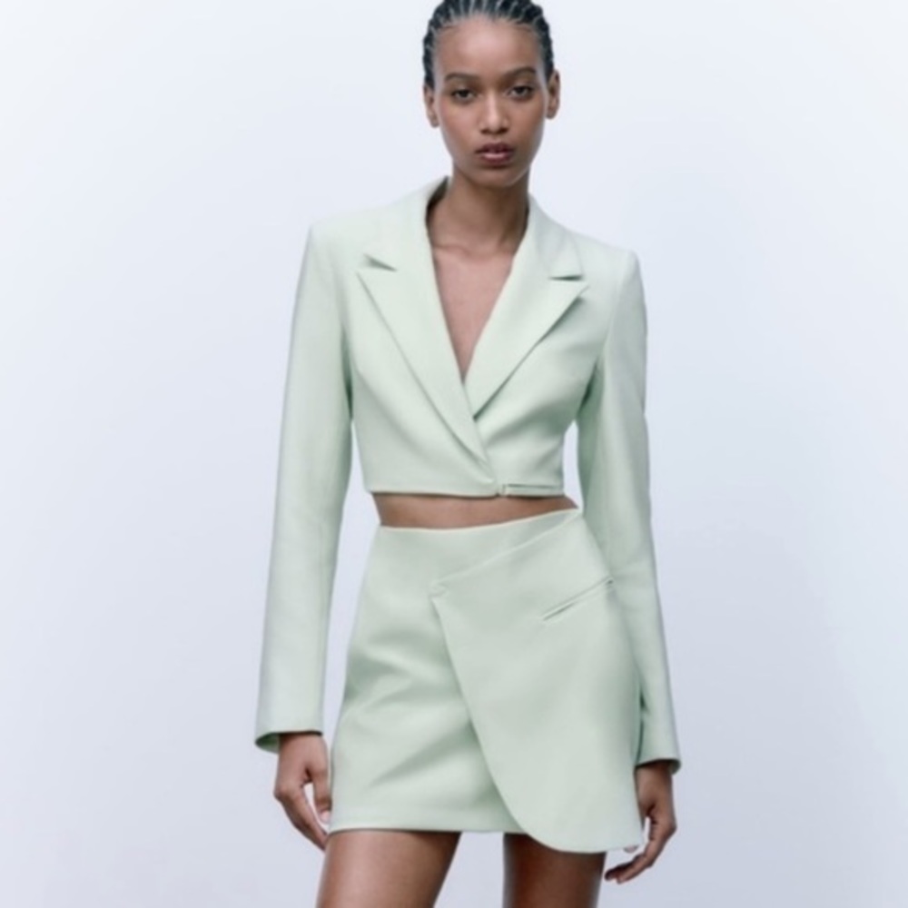 Zara Mint Green Mini Dress